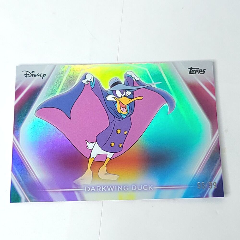 Darkwing Duck Topps 2026 Disney Neon Holo Parallel Refractor Limited 96/99